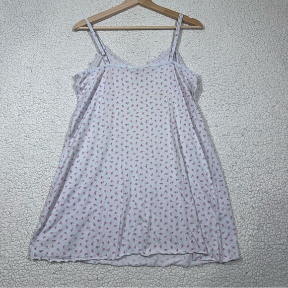 Disney Winnie the Pooh Women’s Sleep Dress Medium White Pink Floral Nightgown - Picture 3 of 4